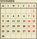 November