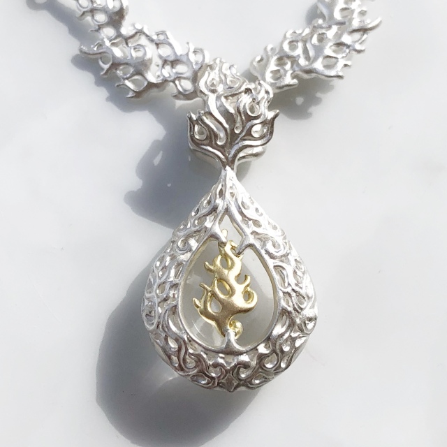 GEODESIQUE◎ジィオデシック◎ネックレス◎SILVER925◎シルバー Geodesique ジィオデシック ジュエリー 宝珠ネックレスを通販