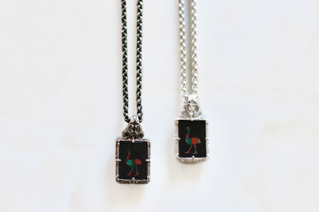 モザイク・ダチョウ ネックレス GEODESIQUE WEB SHOP