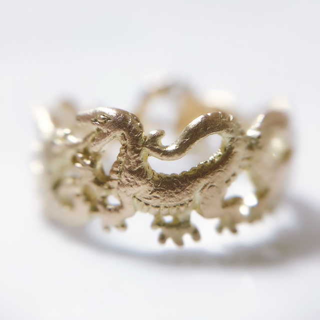 Geodesique ジィオデシック 片耳ピアス サラマンダー