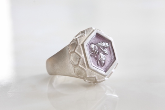 ラベンダー　リング ハチ ラベンダー リング GEODESIQUE WEB SHOP